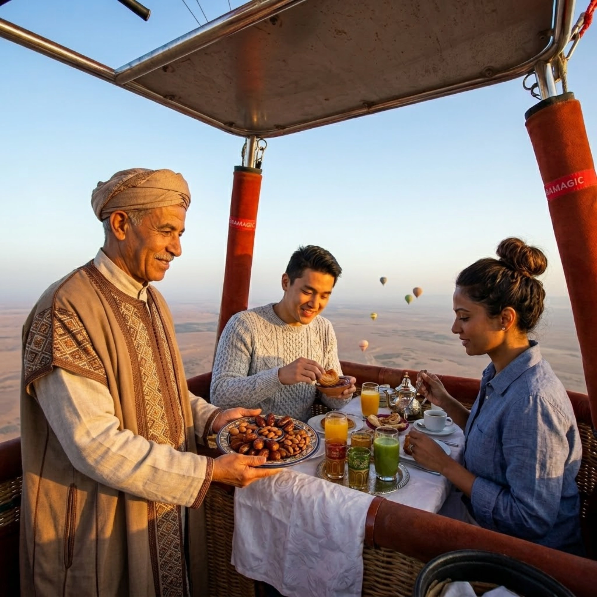 Royal Hot Air Balloon Ride – Private Flight & Breakfast Onboard